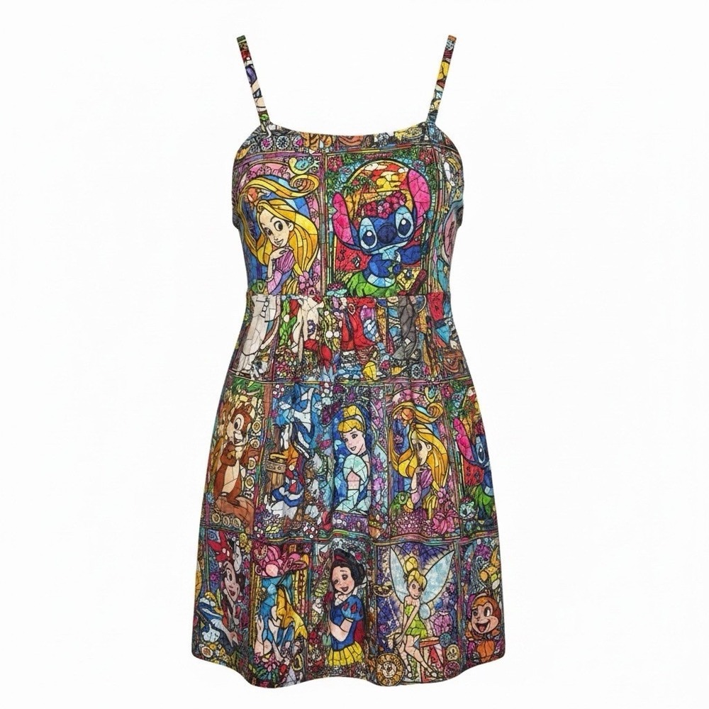 Wild‎ Rich Kids Size 6 Stained Glass Tank Twirl Dress